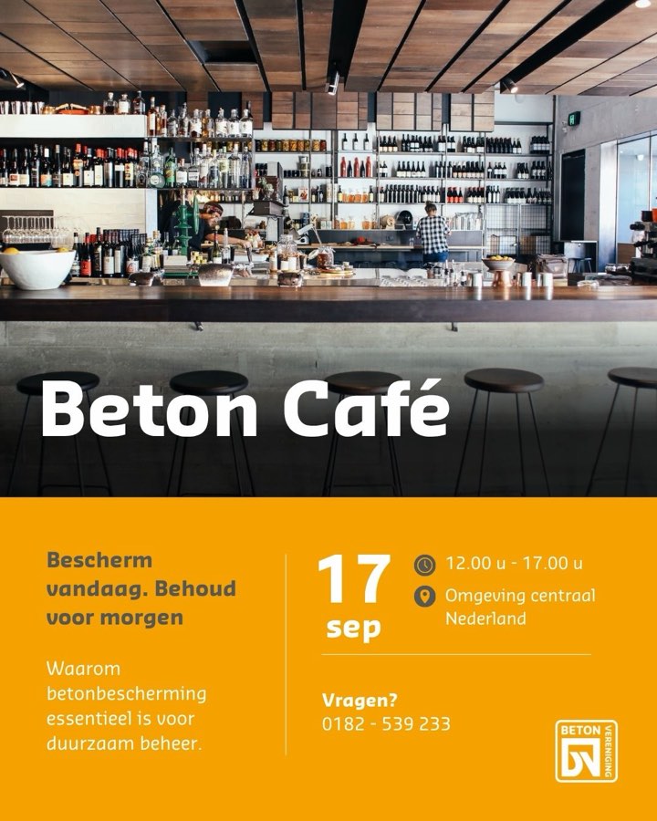 Beton Cafe op 17 september 2026: bescherm vandaag, behoud voor morgen